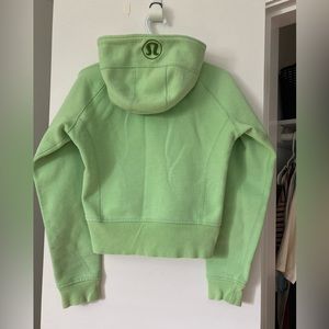 Green Lululemon zip up hoodie